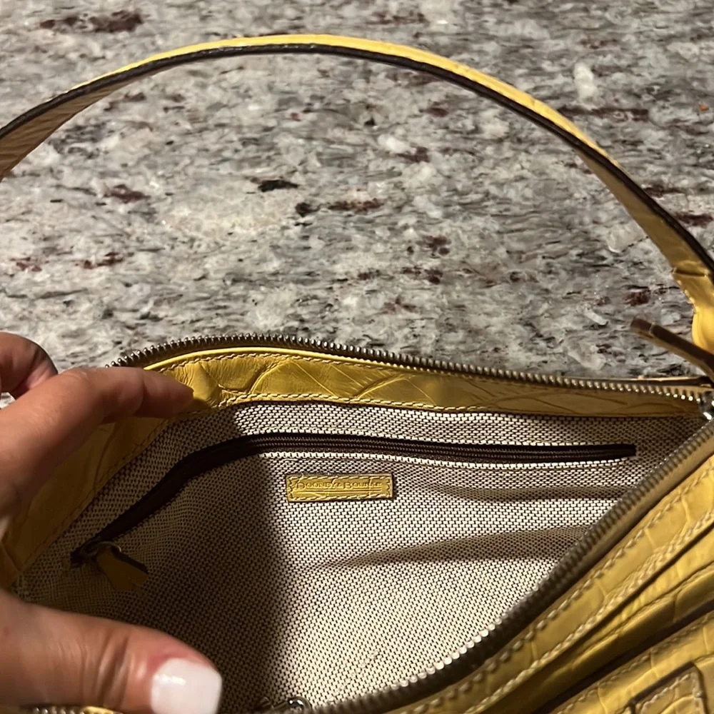 Dooney & Bourke Yellow Satchel - Picture 7 of 11